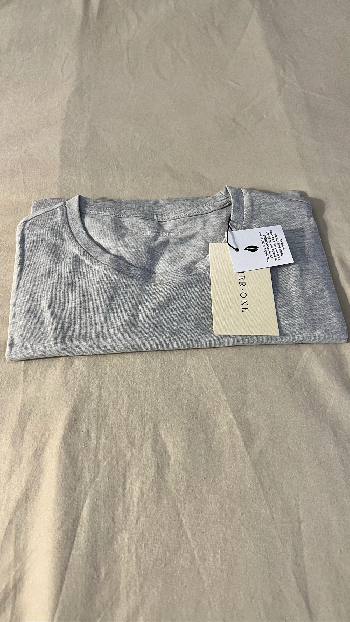 Camiseta Masculina Cinza Gola Redonda Macia e Clássica – photo 2